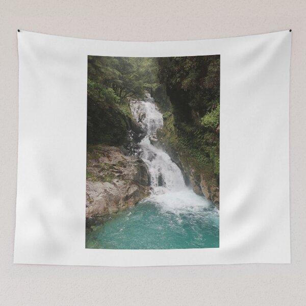 Item preview, Crystal Blue Waterfall on a Hike in New Zealand designed and sold by izzy8793.