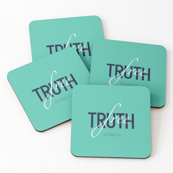 Item preview, Then you will know the truth,  and the truth will set you free. John 8:32 (white), bible,gospel,freedom,christian designed and sold by challengecafe.