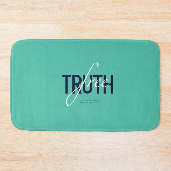 Item preview, Then you will know the truth,  and the truth will set you free. John 8:32 (white), bible,gospel,freedom,christian designed and sold by challengecafe.