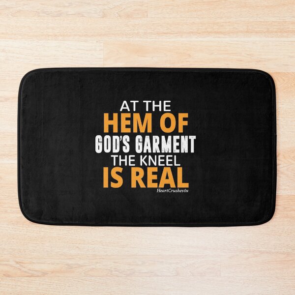 Item preview, At the Hem of God's Garment the Kneel is Real (Spiritual Encouragement) Christian Quotes designed and sold by HeartCrushes4u.