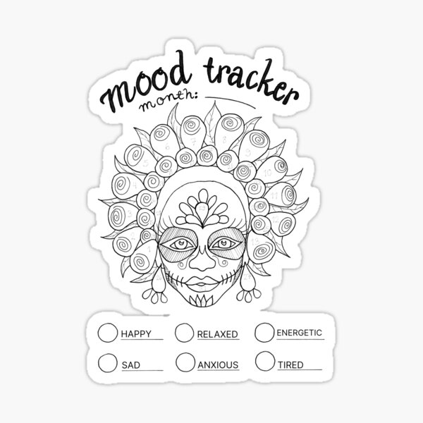 Mood Tracker Sticker Set for Bullet Journaling Sticker for Sale by  CloudyKlau