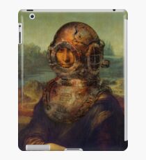 Steampunk Mona Lisa Diver's Helmet - Leonardo da Vinci iPad Case/Skin