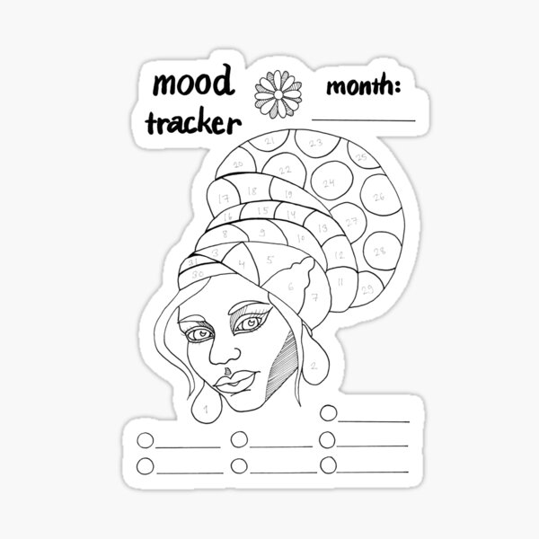 [Mood Tracker] Journal & Study Sticker Sheet — hatsumidori