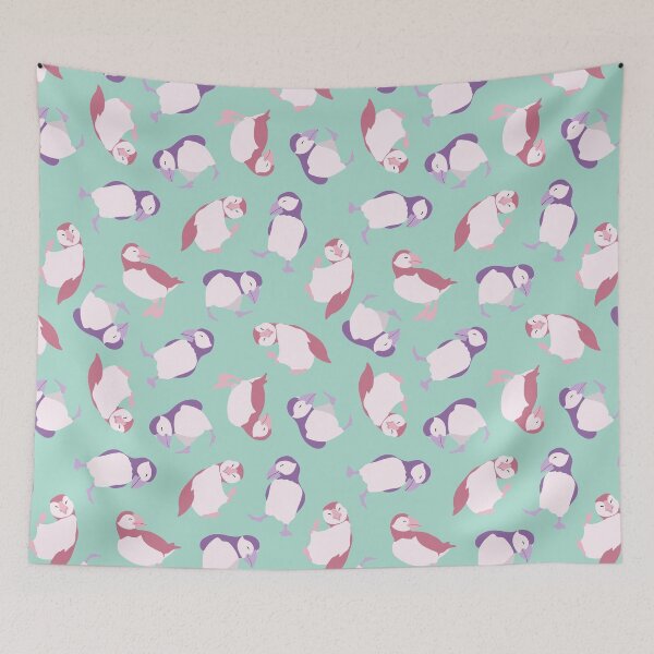 Item preview, puffins designed and sold by scribbli.