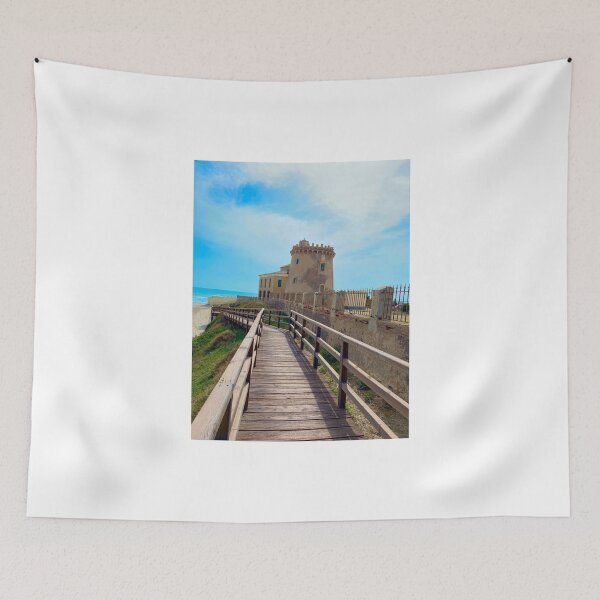 Item preview, Wooden Road With Handrails Right To Beach Castle  designed and sold by HappyTees Lab.