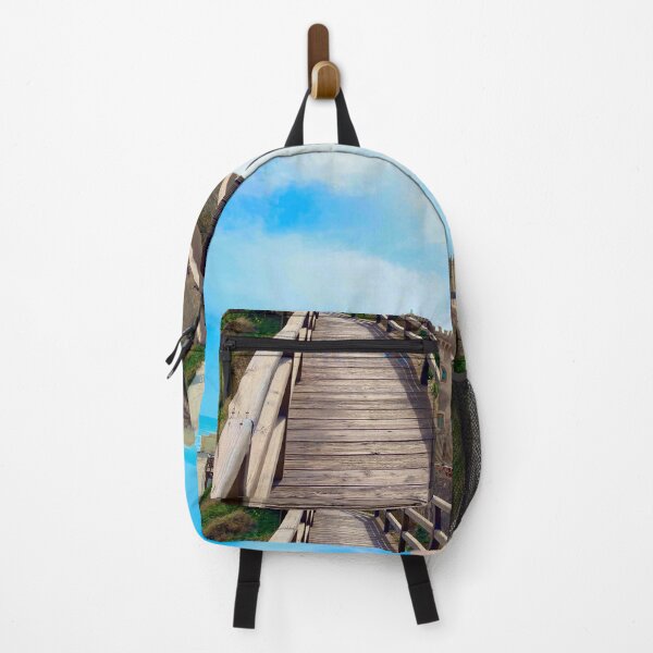 Item preview, Wooden Road With Handrails Right To Beach Castle  designed and sold by HappyTees Lab.