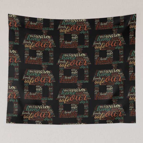 Item preview, OUR HOME LUCKY WORD CLOUD designed and sold by amy greaves.