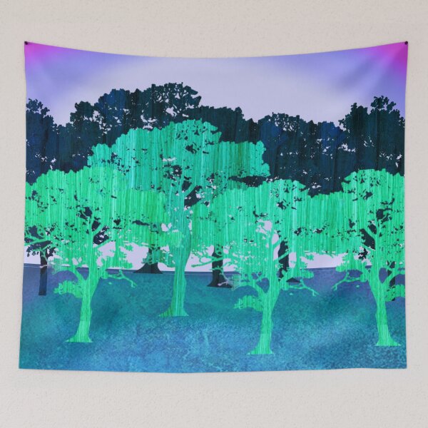 Item preview, Wood textured trees,garden  designed and sold by MagicacandyC.