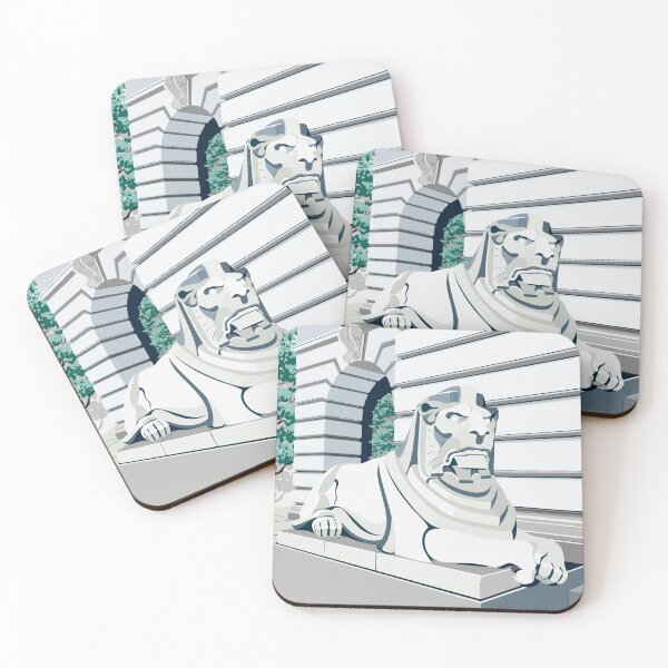 Item preview, Illustration of the Left Lion in front of Nottingham Council House. designed and sold by DDoodleDesigns.