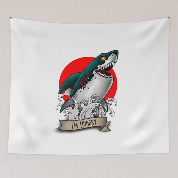 Item preview, Hungry shark designed and sold by GrecoArtDesign.
