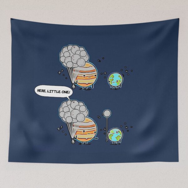 Item preview, júpiter comparte su luna con la tierra designed and sold by ritusdesigns.