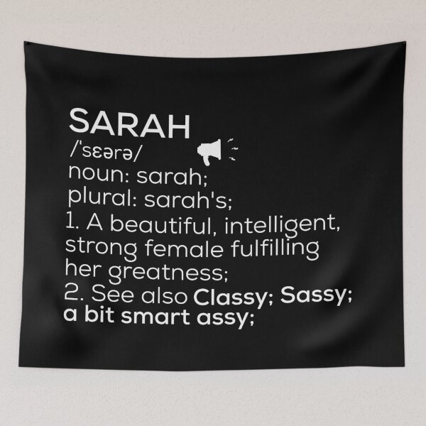 Item preview, Sarah Name Definition designed and sold by Teelogic.
