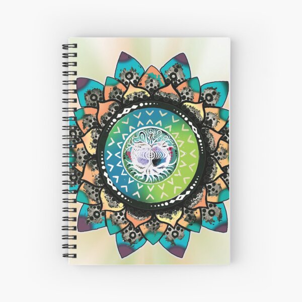 Tree of Life Mandala Spiral Notebook