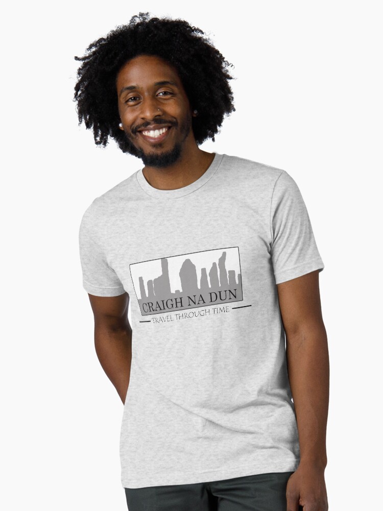 Thumbnail 1 of 7, Tri-blend T-Shirt, Outlander, Craigh Na Dun, Travel through Time designed and sold by OutlanderAddict.