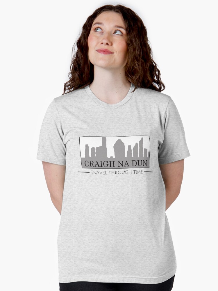 Thumbnail 2 of 7, Tri-blend T-Shirt, Outlander, Craigh Na Dun, Travel through Time designed and sold by OutlanderAddict.