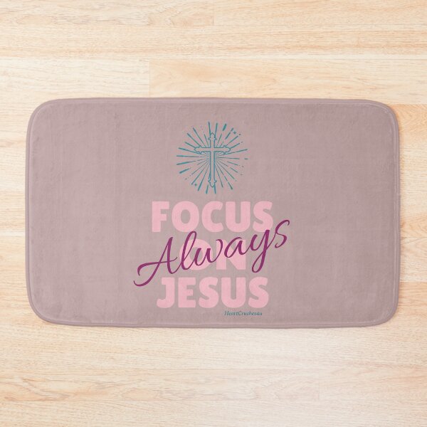 Item preview, Always Focus on Jesus (Spiritual Encouragement) Christian Quotes designed and sold by HeartCrushes4u.