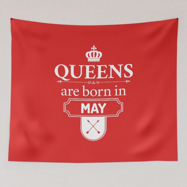 Item preview, Queens Are Born In May | Birthday Gift | designed and sold by Minimalwiz.