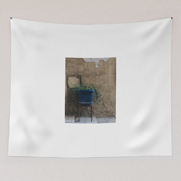 Item preview, Blue, vintage, flower pot designed and sold by veraD58.