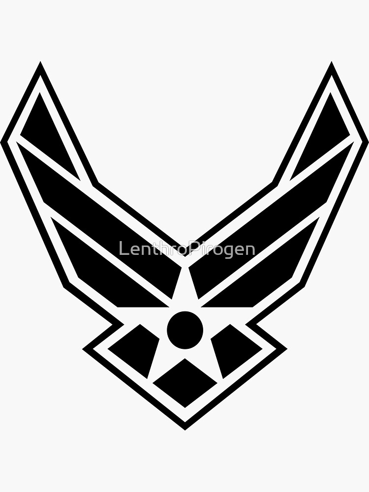 United States Usaf Us Air Force Wings Sticker For Sale By Lenthropirogen Redbubble