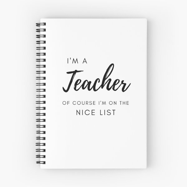 Item preview, I'm A Teacher Of Course I'm On The Nice List designed and sold by Ava Rozalinda.