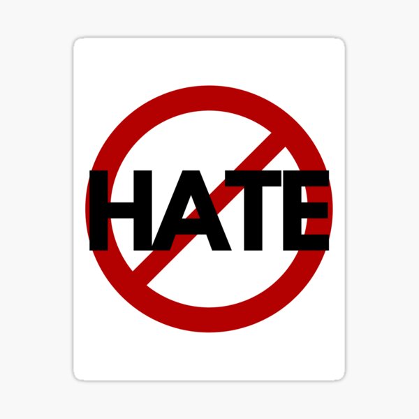 Item preview, No Hate designed and sold by Silly  Stuff.