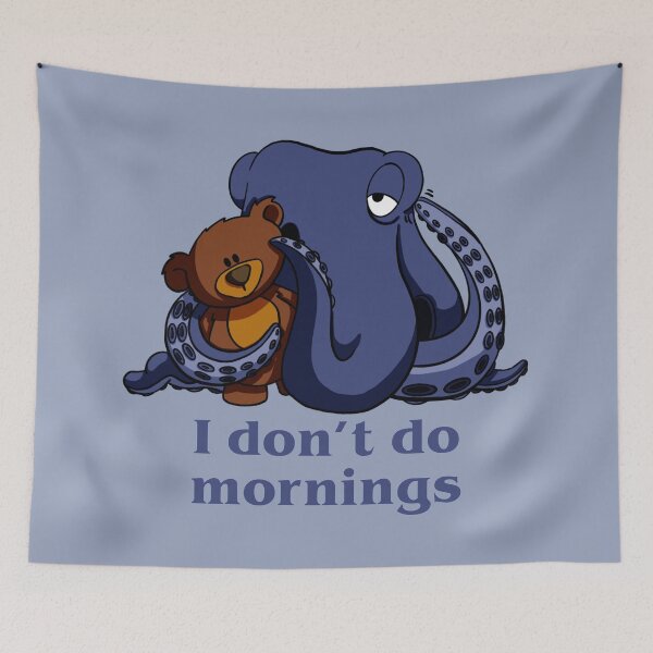 Item preview, I don't do mornings designed and sold by Alisha Ober Designs.