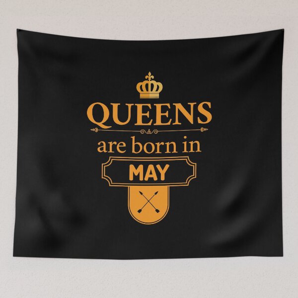 Item preview, Queens Are Born In May | Birthday Gift | designed and sold by Minimalwiz.