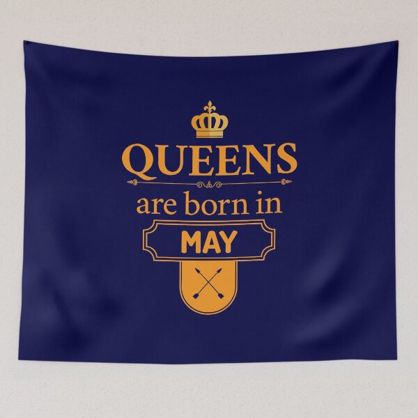 Item preview, Queens Are Born In May | Birthday Gift | designed and sold by Minimalwiz.