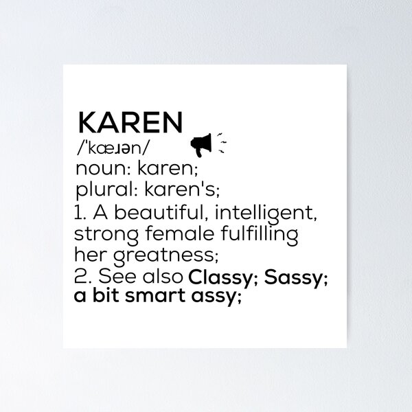 Item preview, Karen Name Definition designed and sold by Teelogic.