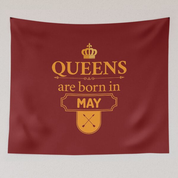 Item preview, Queens Are Born In May | Birthday Gift | designed and sold by Minimalwiz.