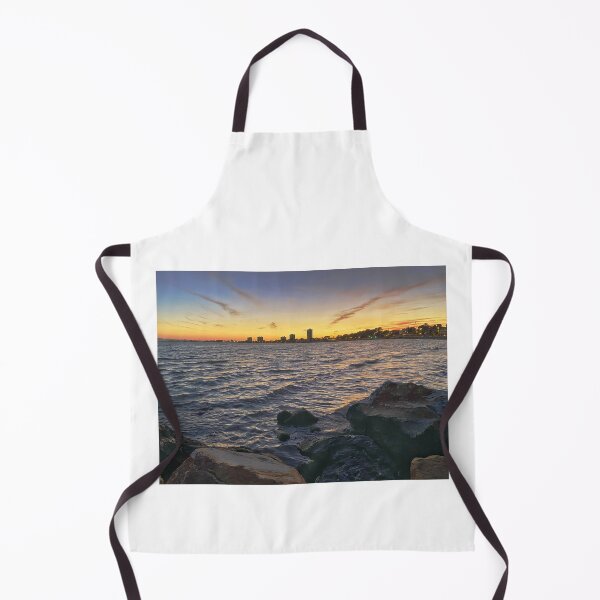 Item preview, Evening Calm Ocean Waves Rocky Shore Coast designed and sold by HappyTees Lab.