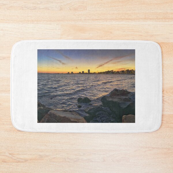 Item preview, Evening Calm Ocean Waves Rocky Shore Coast designed and sold by HappyTees Lab.