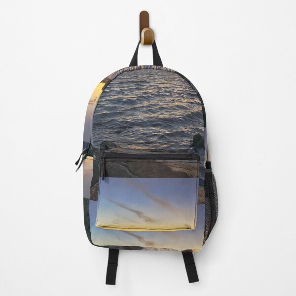 Item preview, Evening Calm Ocean Waves Rocky Shore Coast designed and sold by HappyTees Lab.