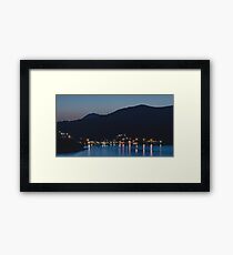 Dubrovnik Night Coast Framed Print