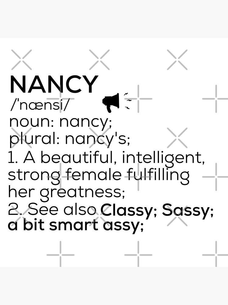 Nancy First Name Meaning Art Print-name 