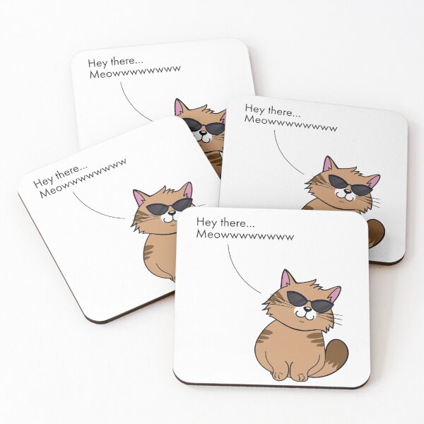 Item preview, Hey there meow designed and sold by MudPuppet.