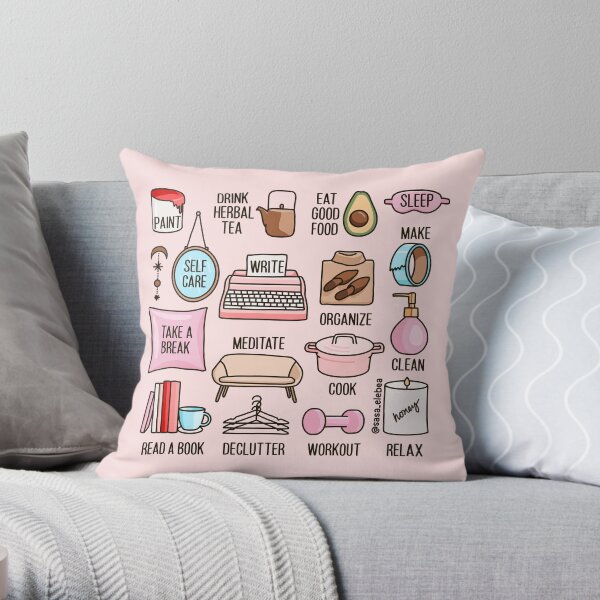 Keep it positive by Sasa Elebea Throw Pillow