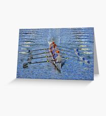 The art of rowing Greeting Card
