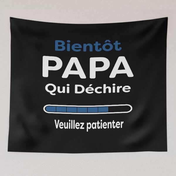Item preview, Homme Cadeau Bientôt Papa qui déchire Future Papa designed and sold by PinkyTree.