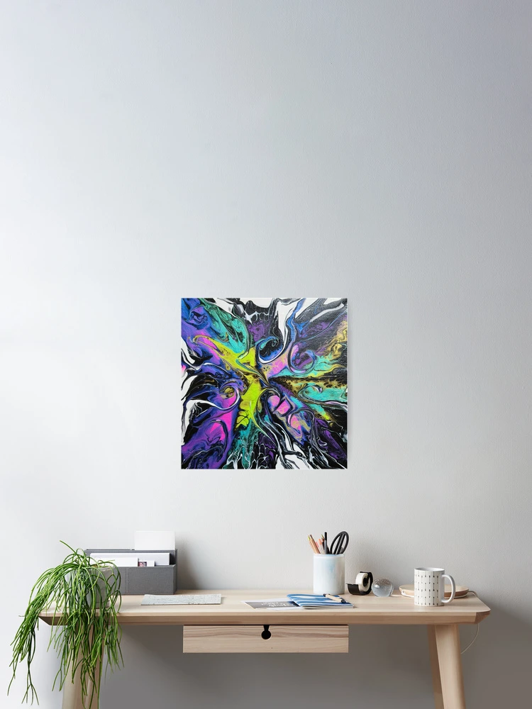 Thumbnail 2 of 3, Poster, Abstract Fluid Art designed and sold by RAdley21.