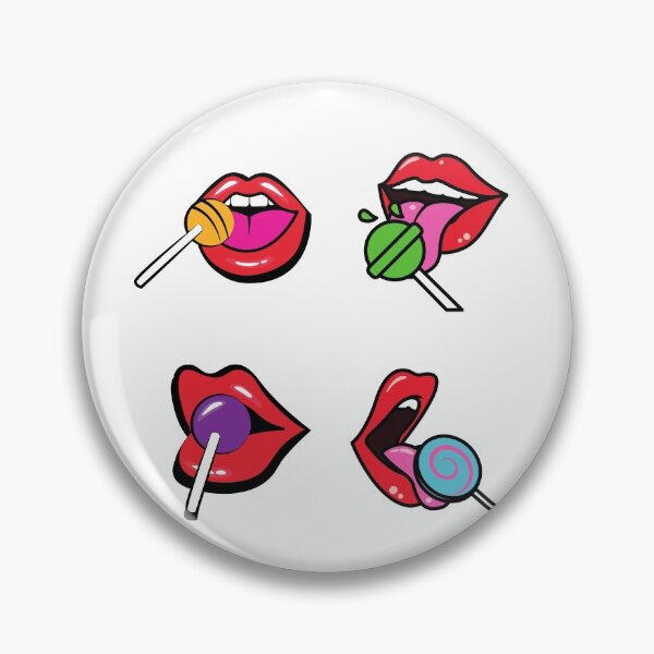Item preview, Lollipop Red Lips Sticker Pack designed and sold by CaitU.
