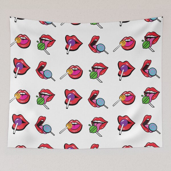 Item preview, Lollipop Red Lips Sticker Pack designed and sold by CaitU.