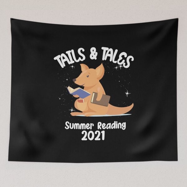 Item preview,  Tails And Tales Summer Reading 2021 , Funny kangaroo  ,kangaroo Lovers, Book Lovers, Summer Gift designed and sold by justbejoker.