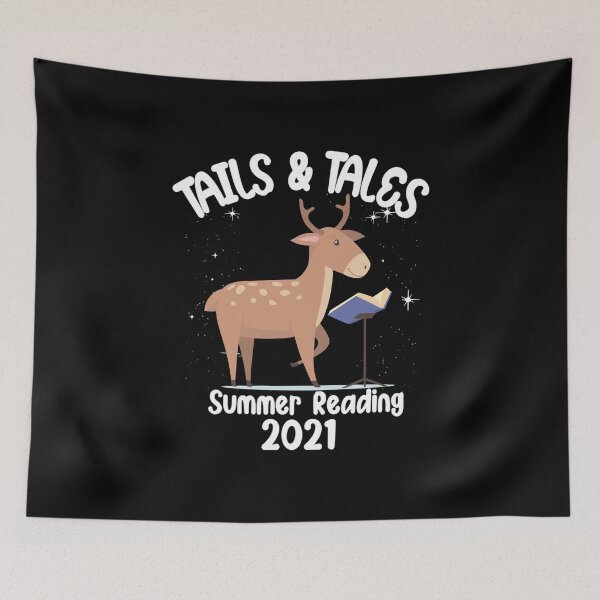 Item preview,   Tails And Tales Summer Reading 2021 , Funny deer , deer Lovers, Book Lovers, Summer Gift designed and sold by justbejoker.