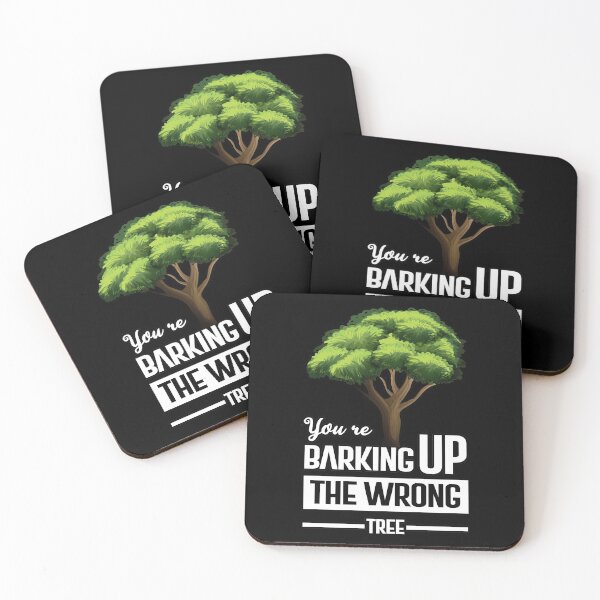 Item preview, You're barking up the wrong tree sticker shirt designed and sold by glitchman2.