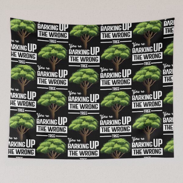 Item preview, You're barking up the wrong tree sticker shirt designed and sold by glitchman2.