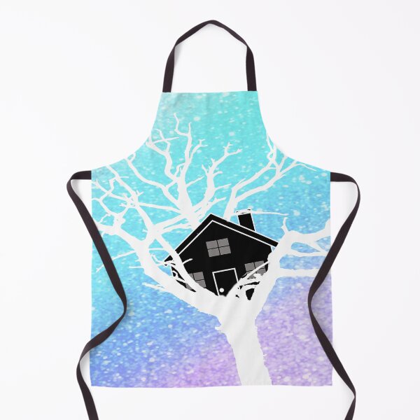 Item preview, Glitter Tree House Silhouette designed and sold by hannahjarmel.