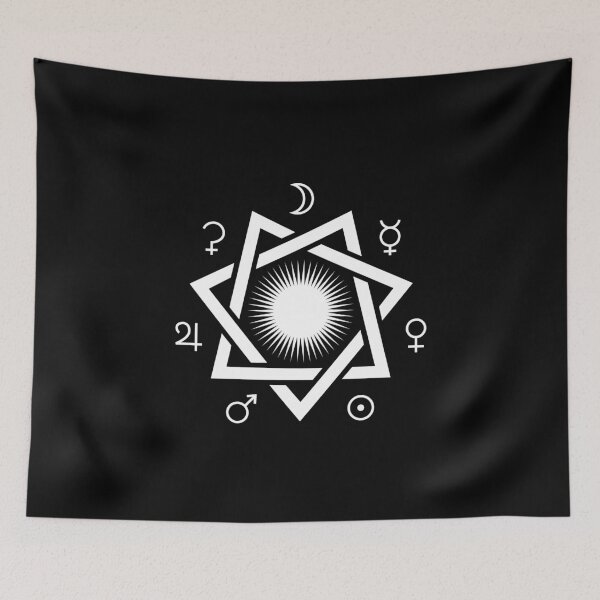 Item preview, Star Planet Signs Heptagram  designed and sold by SpreadForSatan.