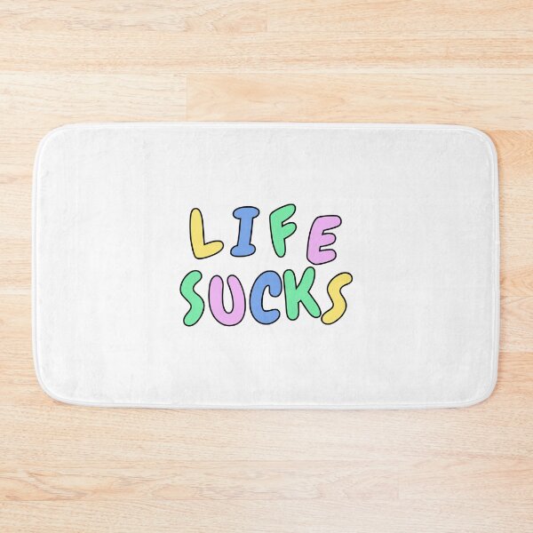 Item preview, Life sucks funny pastel sarcastic phrase designed and sold by Captain-Jackson.