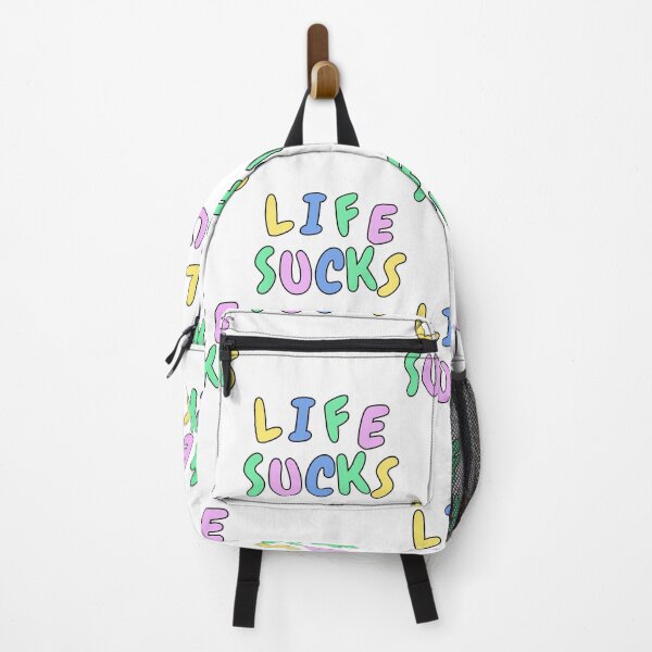 Item preview, Life sucks funny pastel sarcastic phrase designed and sold by Captain-Jackson.